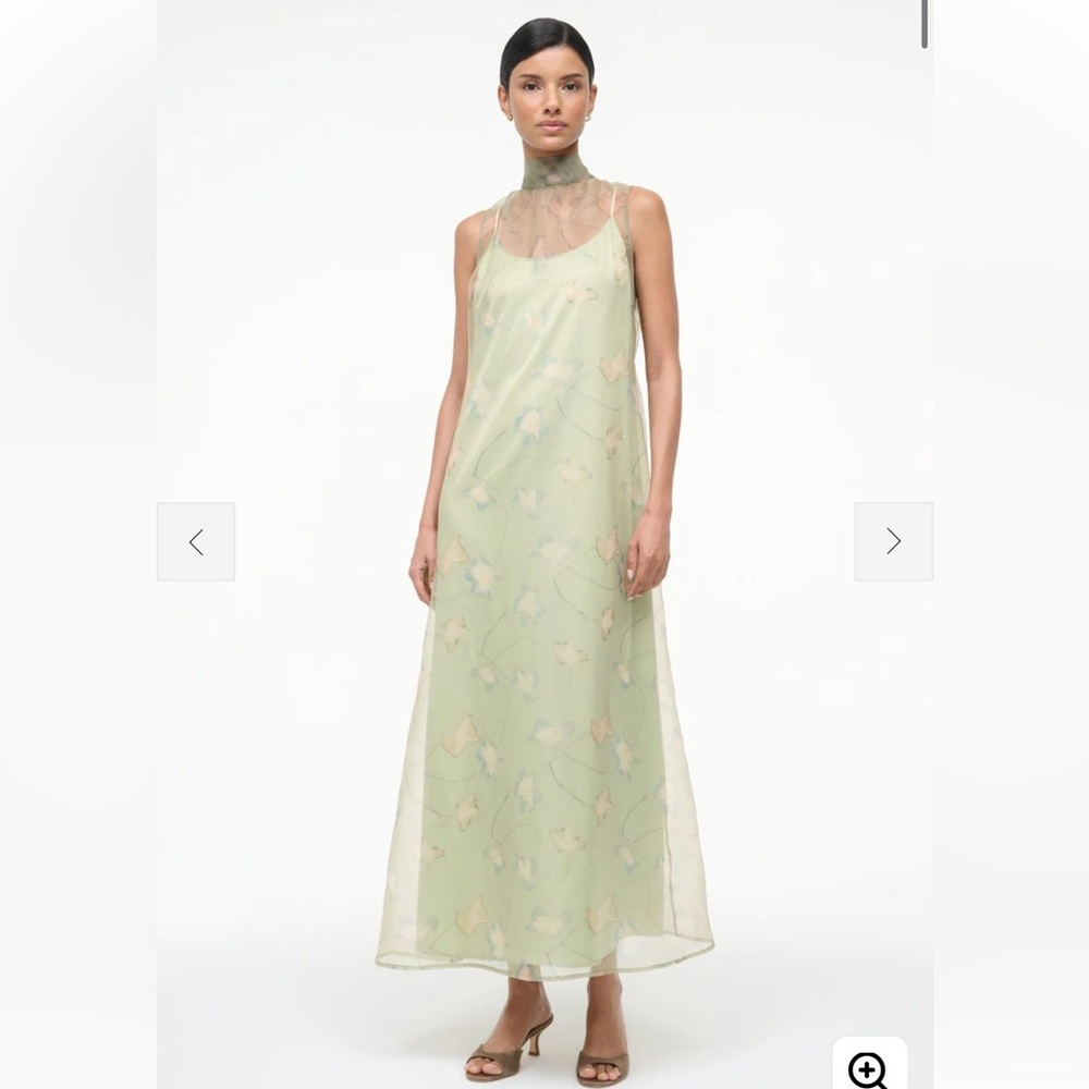 STAUD Albee Dress Botanical Moss